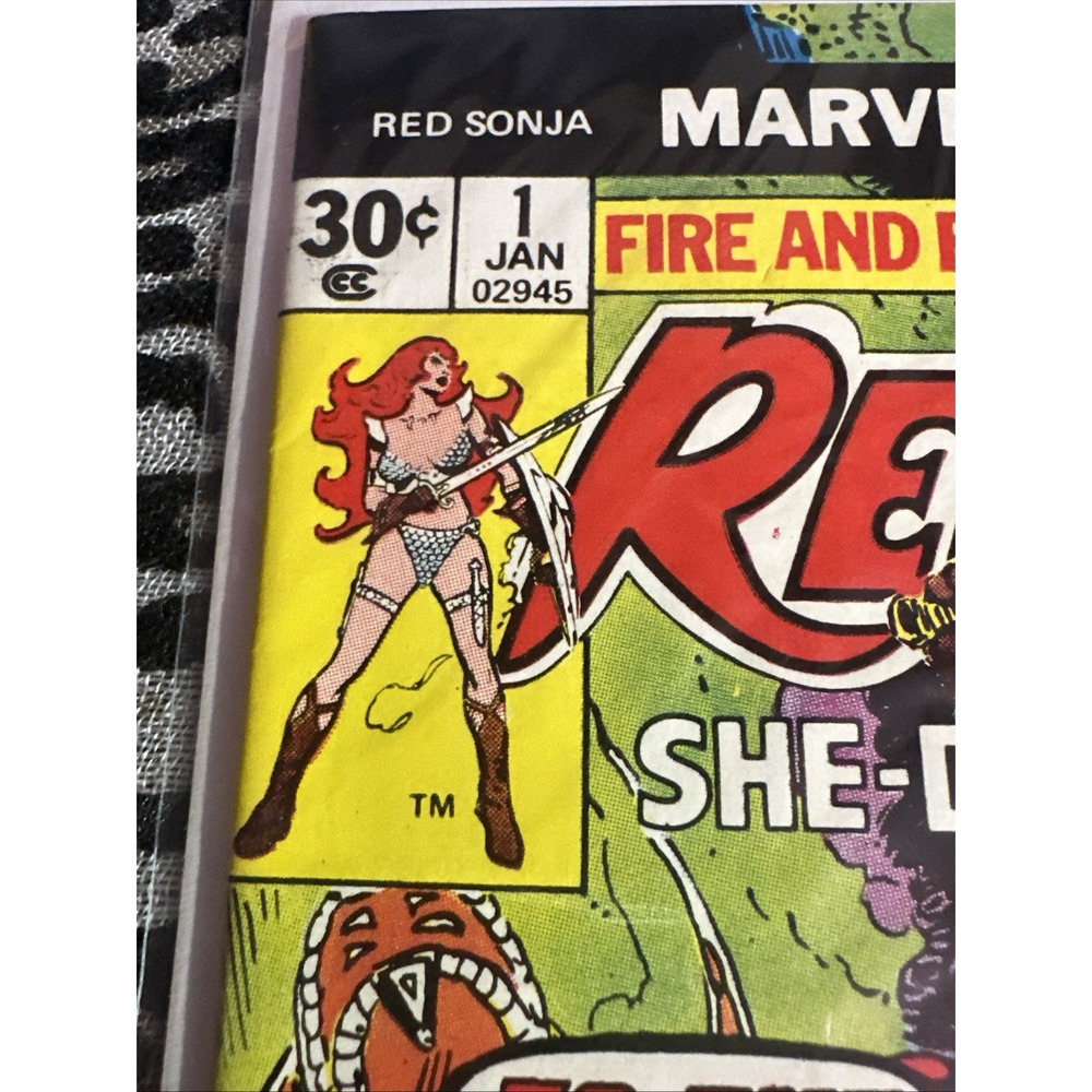 Red Sonja -Marvel Comics Newsstand Roy Thomas Frank Thorne Conan #1  JAN - 1977 - Picture 11 of 14
